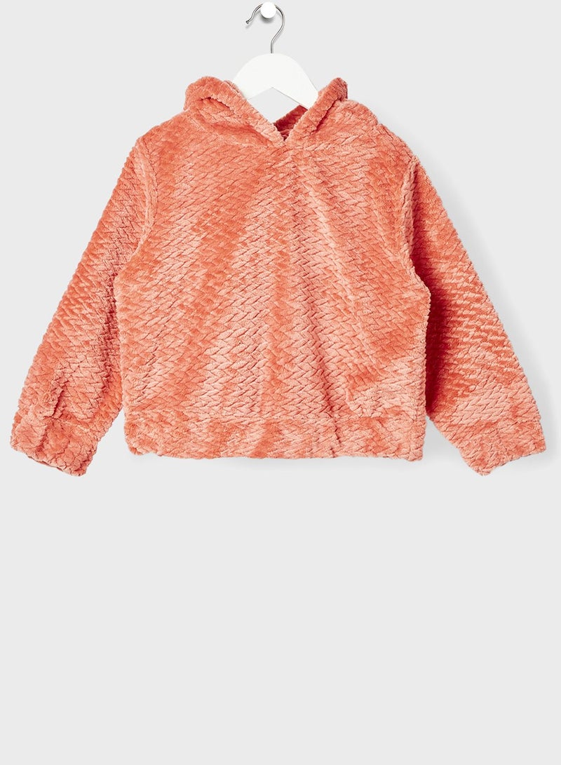 NAME IT Kids Basic Velour Hoodie - Image 1