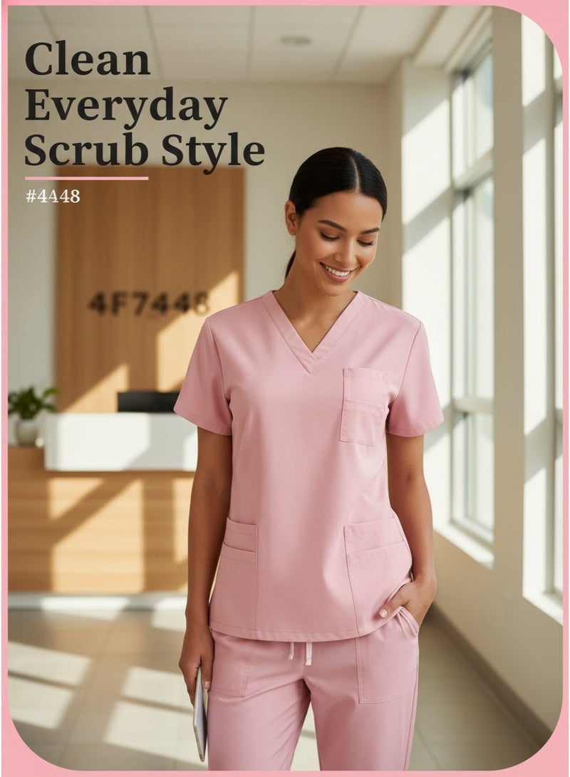 Mark Fairwhale New Minimalist Stand Up Collar Half Zipper Medical Hand Wash Suit Set - Image 3