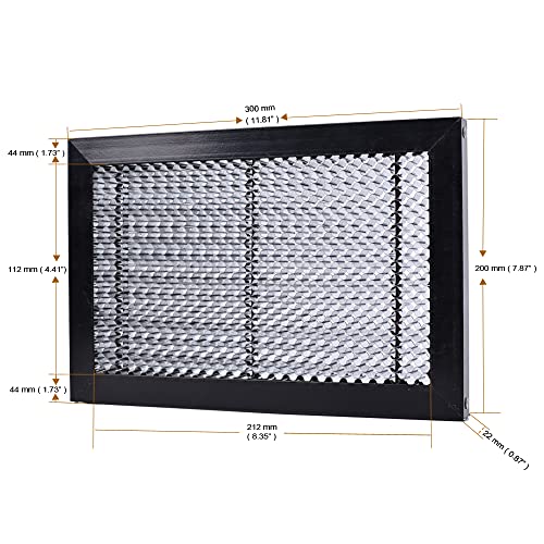 XLNT TECH Laser Honeycomb Working Table 11.81" × 7.87" × 0.87(200mm x 300mm x 22mm) Panel Board Platform Used for Multil-Brand Engraving Machine. - Image 2