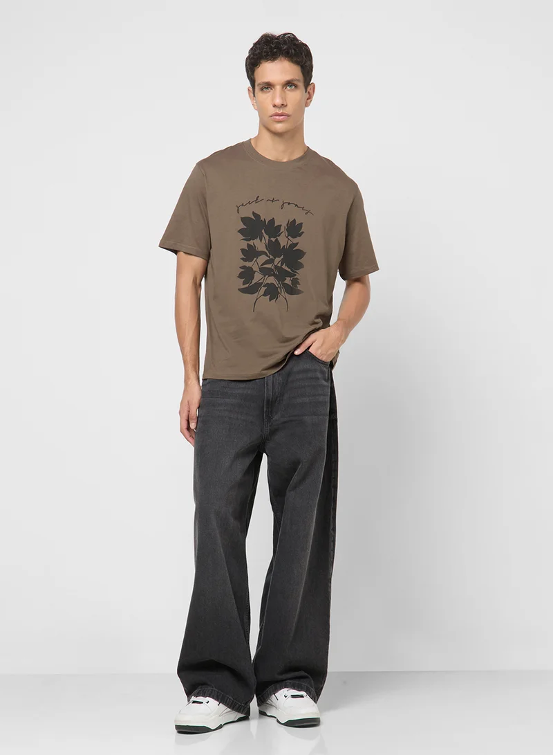 JACK & JONES Jprblaeric Printed Short Sleeve T-Shirt