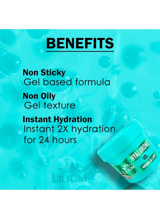 Lilium Hyaluronic Face Gel 100g, Wrinkle Lift, Moisturizer Lock, Extra Glow & Fair Complexion, Women & Men, All Skin Type Paraben & Sulfate Free - Image 4