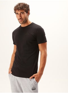 Kappa Kappa Solid Crew Neck T-shirt with Short Sleeves  - Image 2