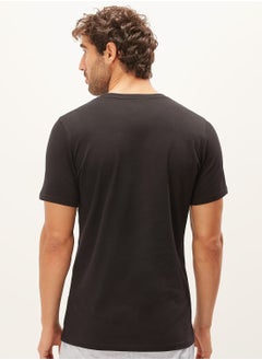 Kappa Kappa Solid Crew Neck T-shirt with Short Sleeves  - Image 4