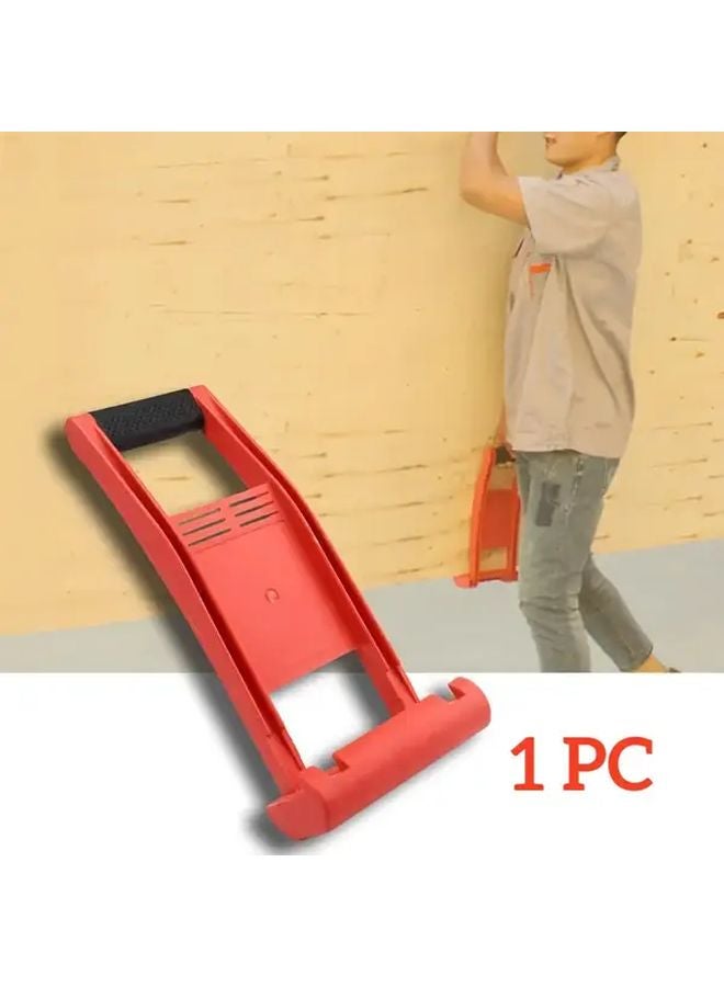 Red Heavy Duty 170lb Capacity Gypsum Board Lifter Tool for Drywall Plywood Glass Panels - Image 2