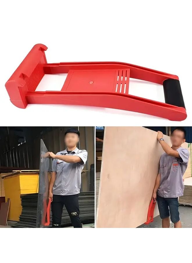Red Heavy Duty 170lb Capacity Gypsum Board Lifter Tool for Drywall Plywood Glass Panels - Image 5