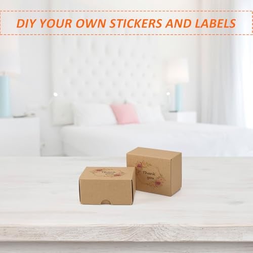 HORLIMER 4x3x2 inches Shipping Boxes Set of 50, Brown Corrugated Cardboard Box Literature Mailer - Image 4