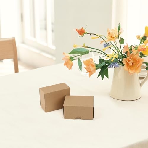 HORLIMER 4x3x2 inches Shipping Boxes Set of 50, Brown Corrugated Cardboard Box Literature Mailer - Image 5