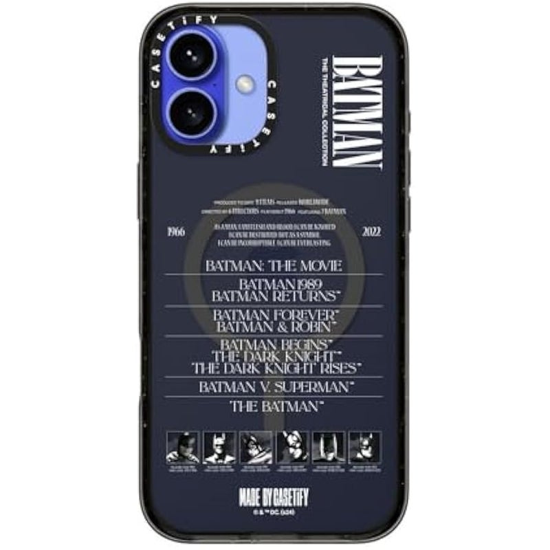 Casetify Impact iPhone 16 Plus Case 【Batman Co-Lab / 4X Military Grade Drop Tested / 8.2ft Drop Protection/Compatible with Magsafe】 - A Hero Can be Anyone - Clear Black - Image 3