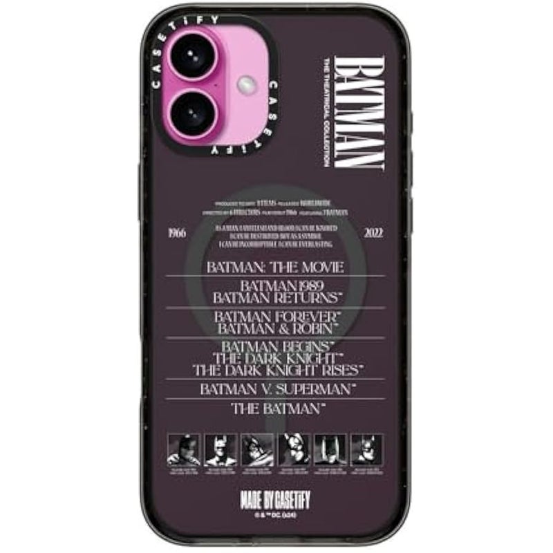 Casetify Impact iPhone 16 Plus Case 【Batman Co-Lab / 4X Military Grade Drop Tested / 8.2ft Drop Protection/Compatible with Magsafe】 - A Hero Can be Anyone - Clear Black - Image 2