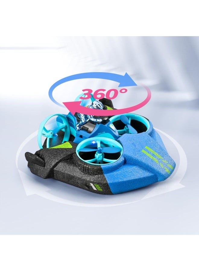 لعبة سيارة سباق طائرة قارب هليكوبتر عن بُعد 3 في 1 – مركبة تحكم عن بُعد للماء والبر والجو للأطفال والبالغين - Image 4