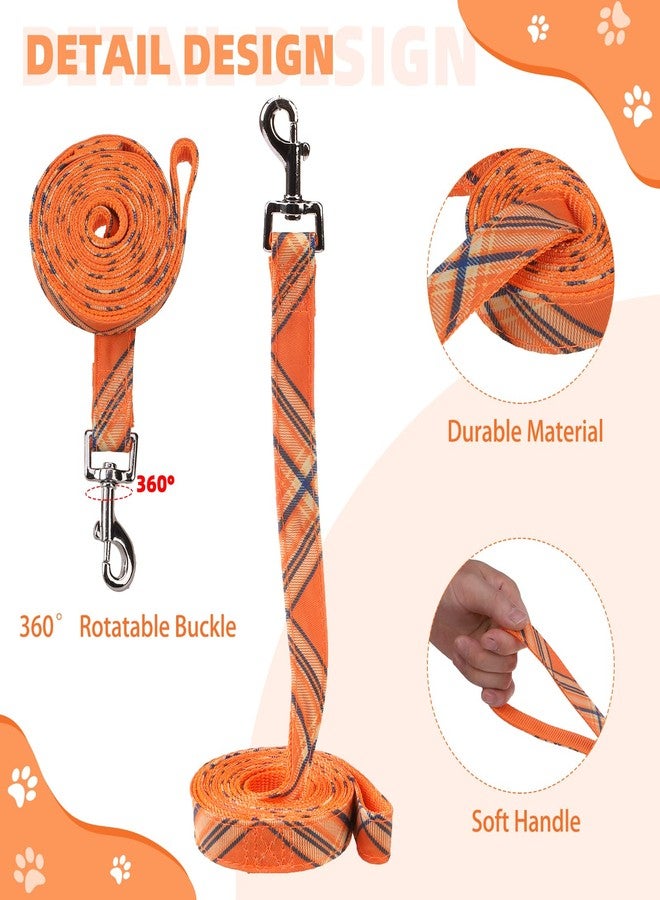 كولتيل سرج كلاب صغير من كولتايل، بنقشة مربعات برتقالية، سهل الارتداء، مبطن بشبكة ناعمة، قابل للتعديل، عاكس للضوء، مع مقود، مقاس XS-S - Image 4