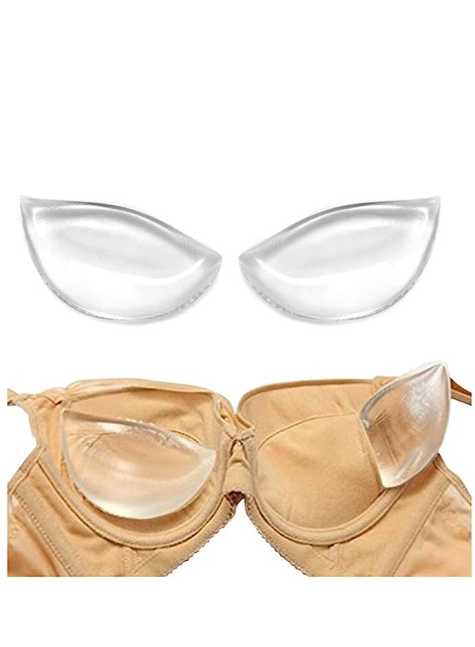SYOSI 1Pair Womens Soft Silicone Bra Inserts Breathable Perforated Bra Swimwear Push up Booster Pads Enhancers Bra Insert Pad Booster Pads for Swimwear and Daily - Image 1