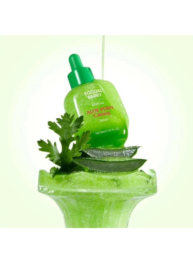 eqqualberry ALOE PDRN Calming Serum 30ml - Soothe, Repair and Strengthen Sensitive Skin, Hypoallergenic, with Aloe and Centella for Intense Calming and Barrier Repair - Image 3