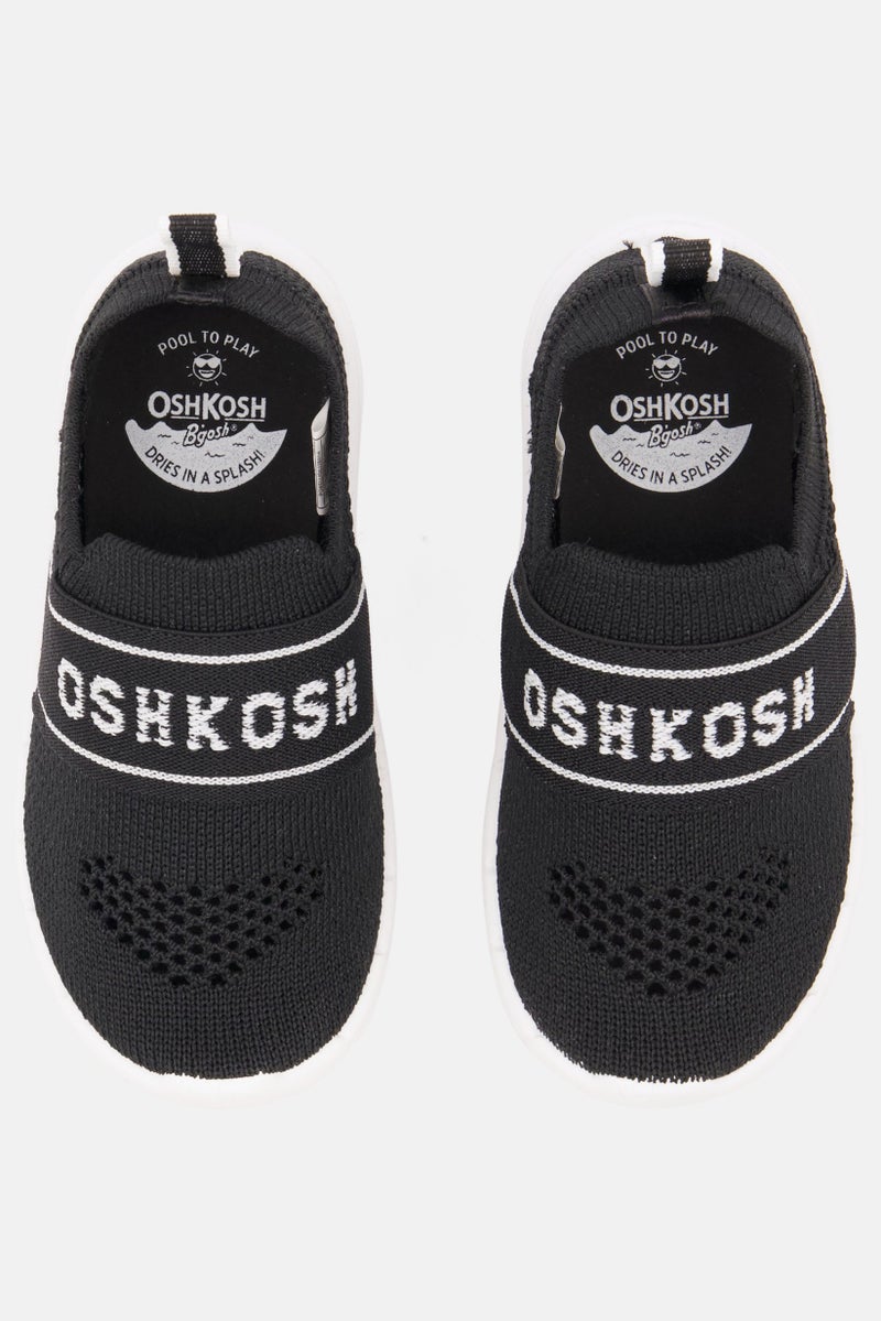 OSHKOSH B'gosh أحذية كاجوال للأطفال الأولاد سهلة الارتداء، أسود/أبيض - Image 4
