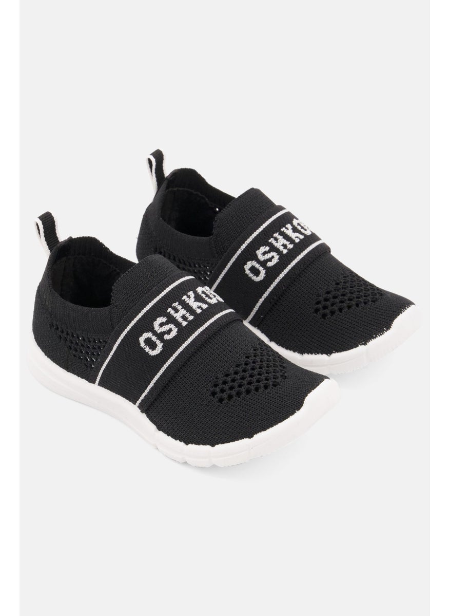 OSHKOSH B'gosh - Toddlers Boy Slip On Casual Shoes, Black/White - Image 1