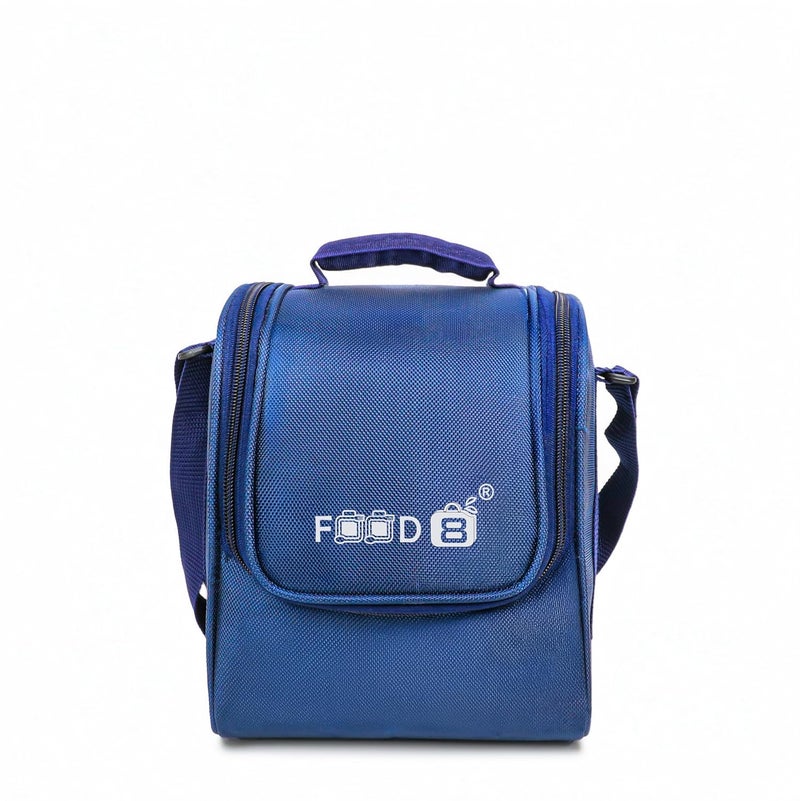 FOOD 8 Food Lunch Box for Office Collage School 4Containers 400 ml 1 Pickle ox with Insulated Fabric Jacket Bag Steel Water Bottle 750Ml Blue  - Image 4