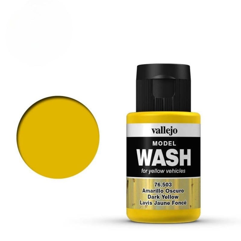 Vallejo - Wash FX | Dark Yellow 35 ml. (1.18 fl.oz.) | Designed for Yellow Vehicles | Visual Realism for your Projects | Brush or Airbrush Use - Image 4