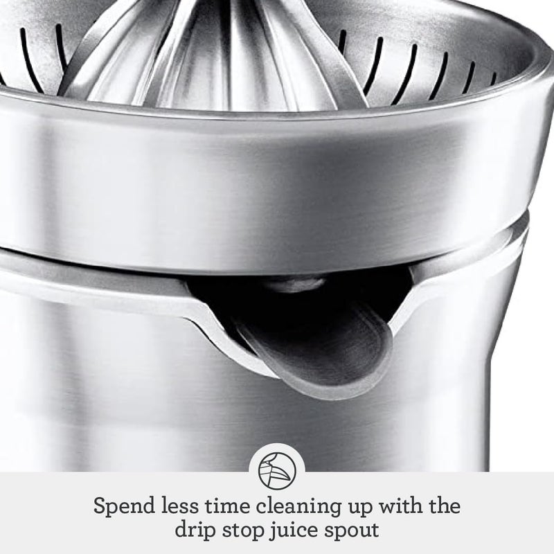 Sage - The Citrus Press Pro - Quiet Automatic Orange & Grapefruit Juicer - Lemon & Lime Squeezer - Stainless - Dishwasher Safe - Brushed Aluminium - KSA Version, 2 Year Manufacturer Warranty - Image 5