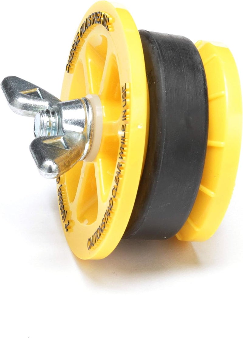 Cherne 270229 End-Of-Pipe Gripper Mechanical Test Plug, 2 Inch, Yellow - Image 5