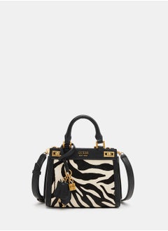 GUESS Katey Zebra Mini Satchel