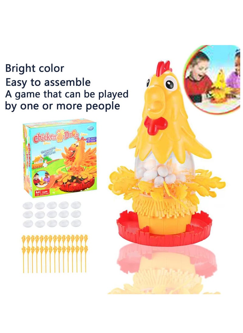 Sharpdo Hen Laying Eggs Plucking Game Hen Laying Eggs Educational Toys Educational Games Toys Hand-Eye Coordination Toys for Boys and Girls (Chick)  - Image 2