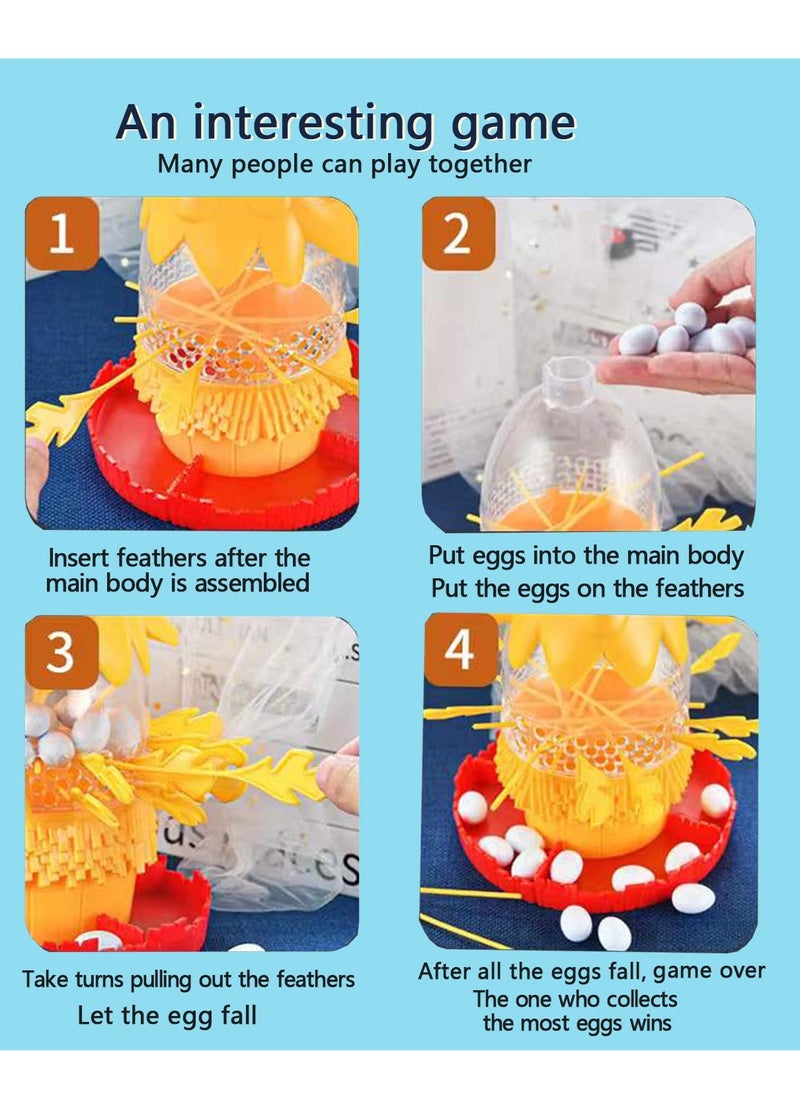 Sharpdo Hen Laying Eggs Plucking Game Hen Laying Eggs Educational Toys Educational Games Toys Hand-Eye Coordination Toys for Boys and Girls (Chick)  - Image 3