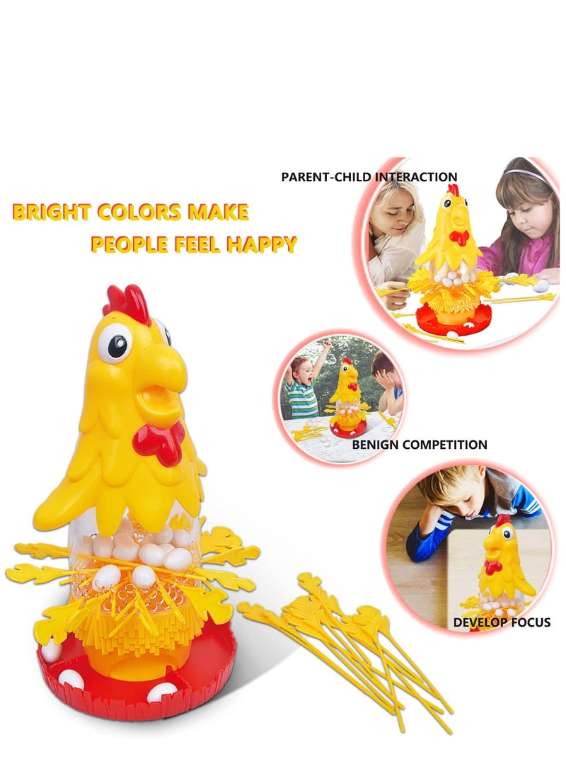 Sharpdo Hen Laying Eggs Plucking Game Hen Laying Eggs Educational Toys Educational Games Toys Hand-Eye Coordination Toys for Boys and Girls (Chick)  - Image 5
