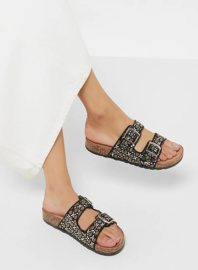 Pink Step Ladies Casual Flat Sandal