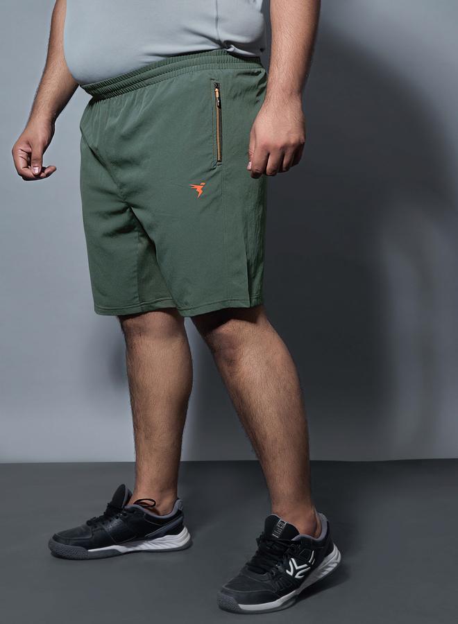 Technosport Men Solid Slim Fit Sports Shorts with TECHNOLITE - Image 3