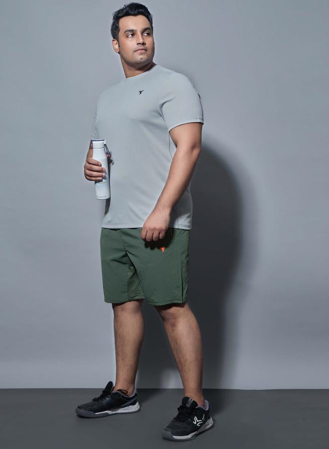 Technosport Men Solid Slim Fit Sports Shorts with TECHNOLITE - Image 1