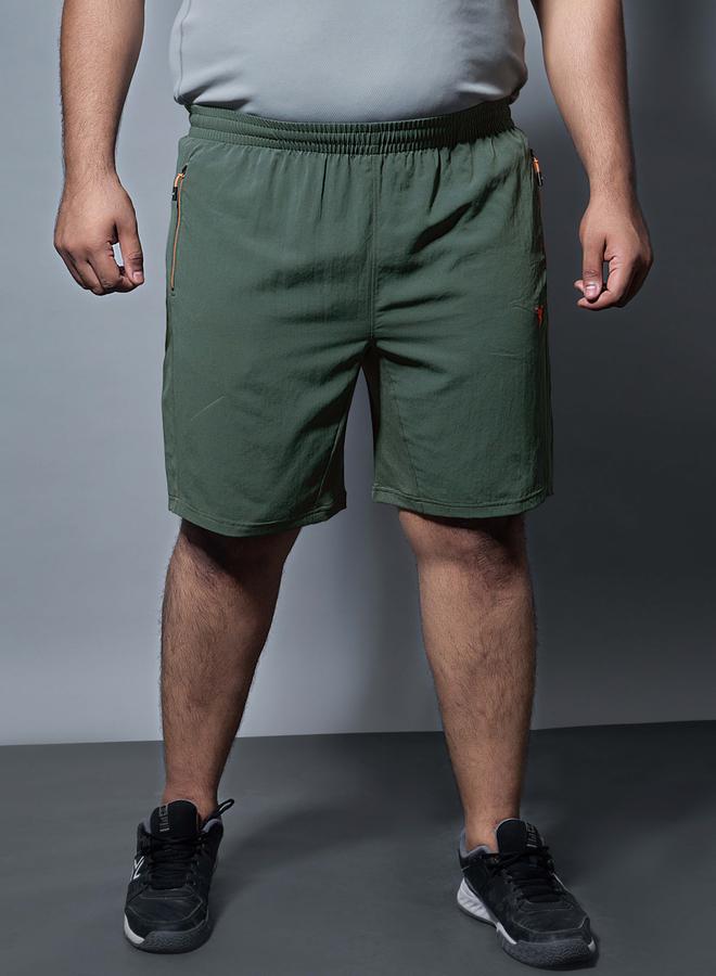 Technosport Men Solid Slim Fit Sports Shorts with TECHNOLITE - Image 2
