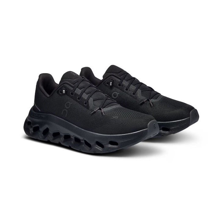 on running cloud  black unisex sneakers - Image 1