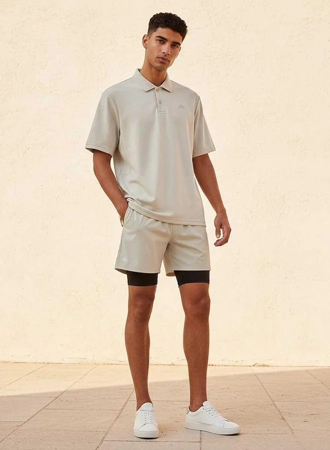 Kappa BEIGE Kappa Soft Touch Polo T shirt for Men | Best Price UAE