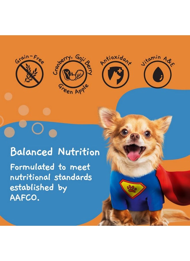 MOOCHIE MOOCHIE Grain Free Small Dogs Wet Dog Food - Boost Immune - Duck, Cranberry & Goji Berry - No Artificial Flavors or Preservative - 12 x 3 oz Pouch  - Image 4