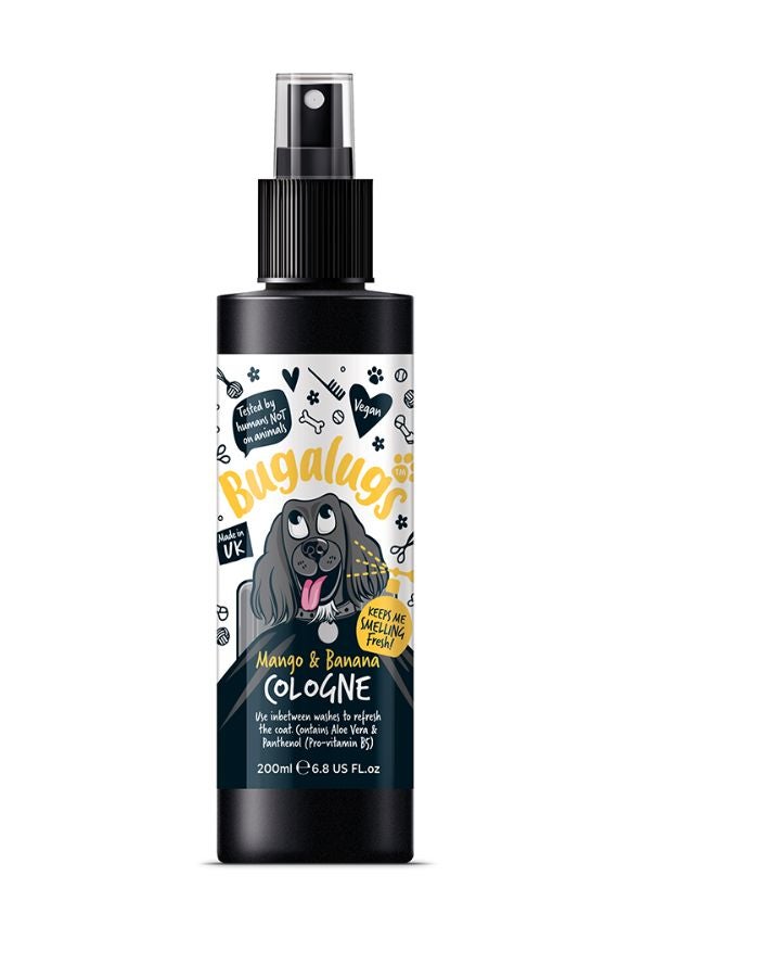 Bugalugs Mango & Banana Pet Cologne 200ml – Fresh Fruity Scent for Dogs & Cats - Image 1