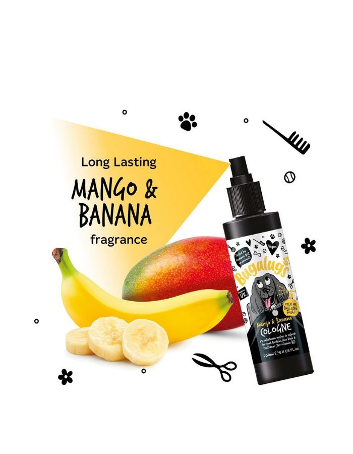 Bugalugs Mango & Banana Pet Cologne 200ml – Fresh Fruity Scent for Dogs & Cats - Image 2