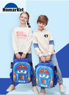 HomarKet Kid Toddler Boys Girls Backpack Waterproof Cartoon Truck Car Child Snack School Bag Kindergarten Backpack,Blue  - Image 2