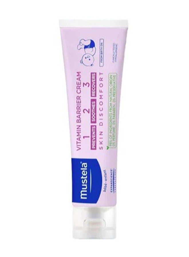 Mustela Pack Of 2 Vitamin Barrier Cream For Baby, 50 Ml - Image 3