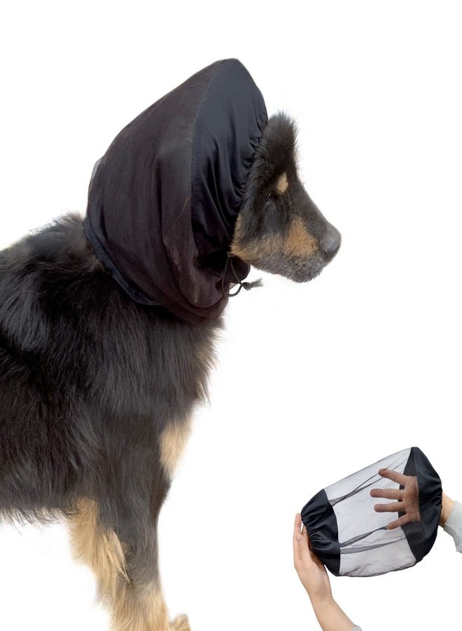 vomvomp 2 Pack Breathable Dog Snood Longears Dogs Net Snood Dog Ear Cover for Cocker Spaniel Cavalier Poodle Basset (S) - Image 1