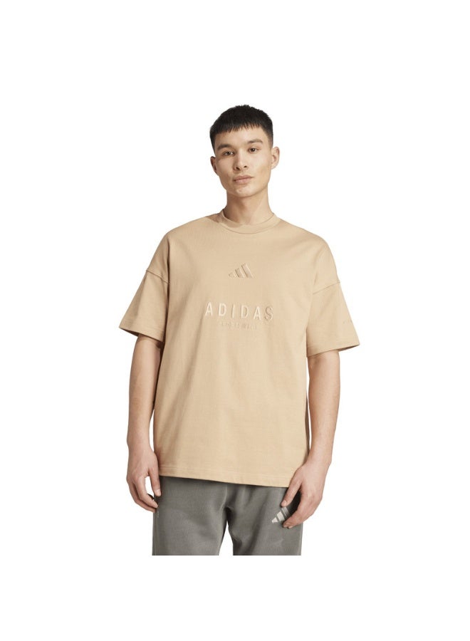 Adidas Adidas M A Szn G T M Brown Not Sports Specific T-Shirts For Men - Image 2