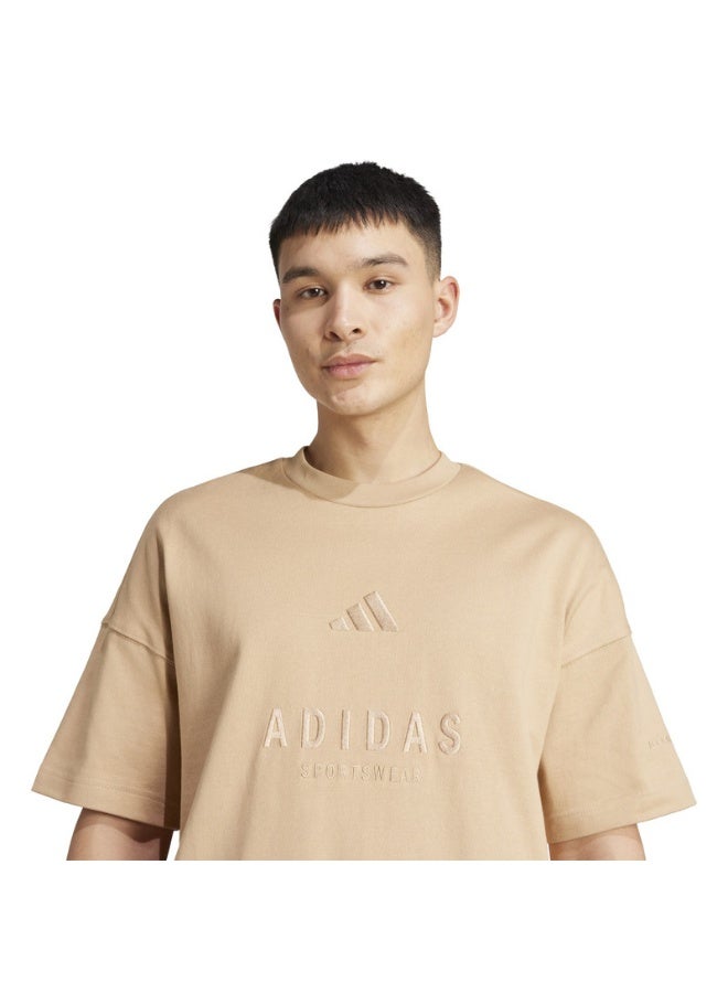 Adidas Adidas M A Szn G T M Brown Not Sports Specific T-Shirts For Men - Image 5