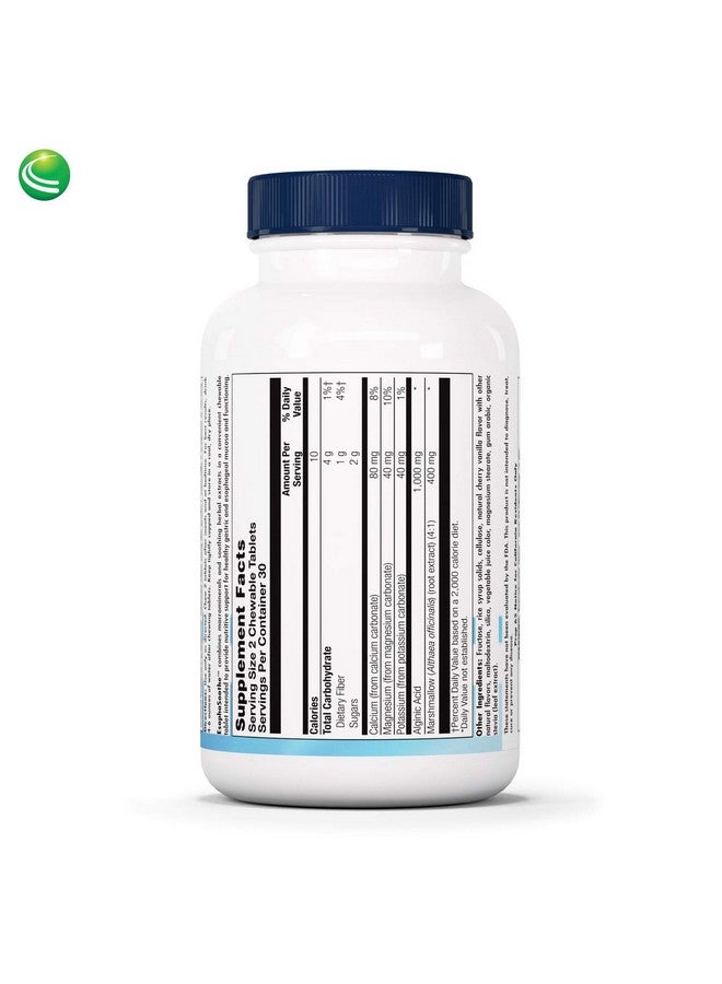 Nutra BioGenesis Esophasoothe Chewable Tablets Cherry Vanilla Flavor Gluten Free 60 Chewable Tablets - Image 3