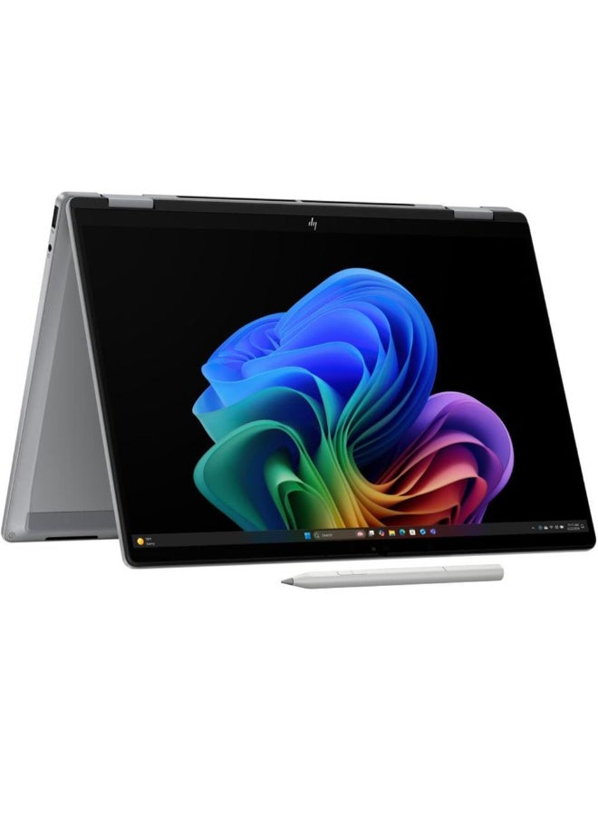 HP لابتوب OmniBook X Flip 2 في 1 القابل للتحويل (2025) – AMD Ryzen AI 5-340 / 14 بوصة / 512 جيجابايت SSD / 16 جيجابايت RAM / ويندوز 11 هوم / فضي – [14-FK0001NE] - Image 2