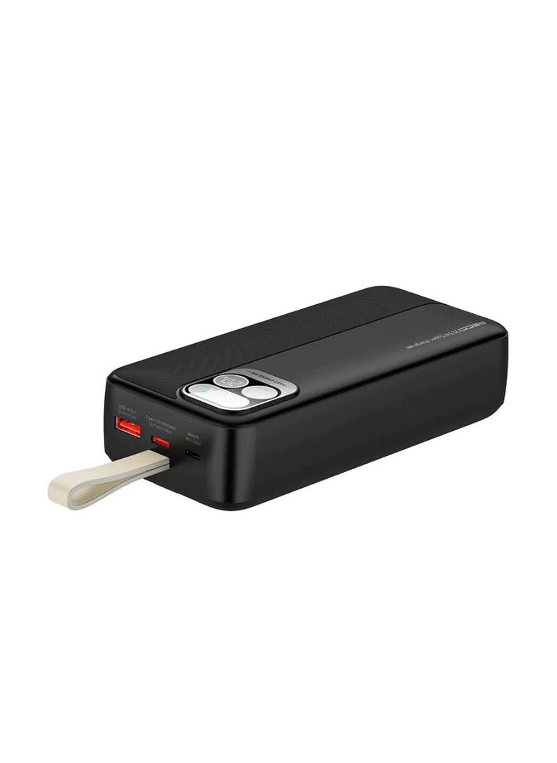 Recci Recci RPB-P38 PD 20W + 22.5W 30000mAh Power Bank with Built-in Type-C & Lightning Cable  - Image 2