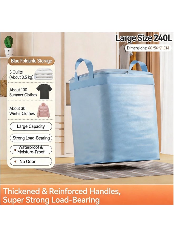 240L Heavy Duty Extra Large Moving Bags with Strong Handles & Drawstring Closure, Sturdy Durable Clothes Storage Bags, Moving Packing Bag for Clothes, Quilts & Household Organization - Image 3