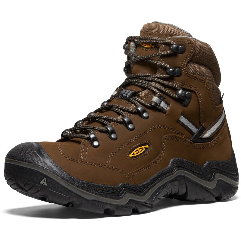 KEEN Mens Durand 2 Mid Height Waterproof Hiking Boots Cascade BrownGargoyle 9