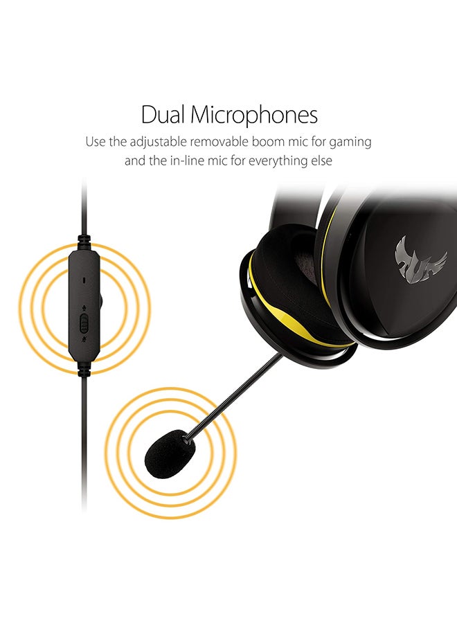 Asus TUF Gaming H5 with on-Board 7.1 Virtual Surround and Durable Stainless- Steel Headband Design for Excellent PC and PS4 Gaming Experiences - Image 4