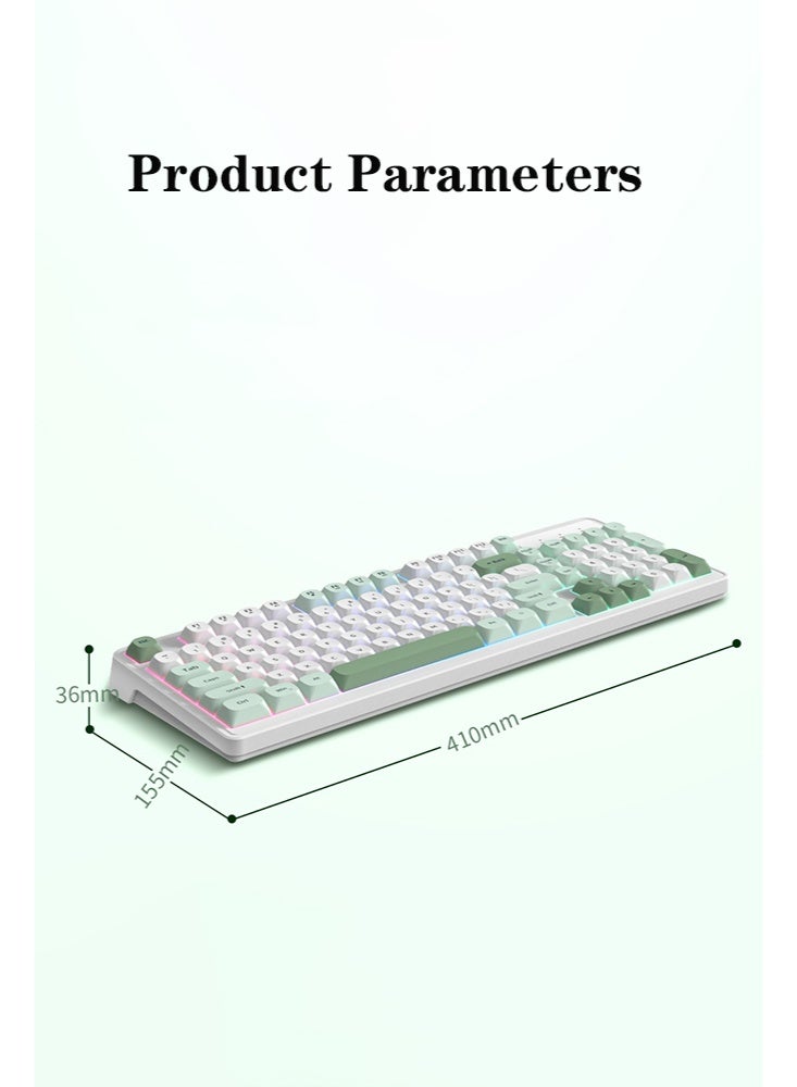 Bolivia's Gaming Keyboard 98 Keys with RGB lighting，Ergonomic Design the game buttons do not conflict,20% Mini Gaming Keyboard High-performance keyboard for Gamers and Office use - Image 4