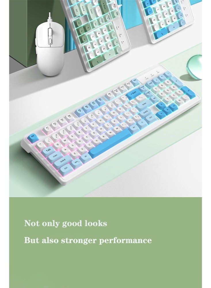 Bolivia's Gaming Keyboard 98 Keys with RGB lighting，Ergonomic Design the game buttons do not conflict,20% Mini Gaming Keyboard High-performance keyboard for Gamers and Office use - Image 5