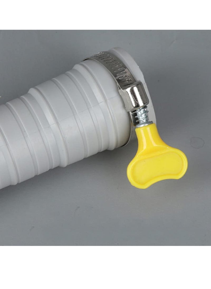 PAMEER 1.9 Meter Washing Machine Drain Hose with Clamp for Full & Semi Automatic Washing Machine Outlet Drain Hose Pipe Extension Waste Water Outlet Hose Machine Drain Pipe  Washer Wastewater Drain Outlet  - Image 3